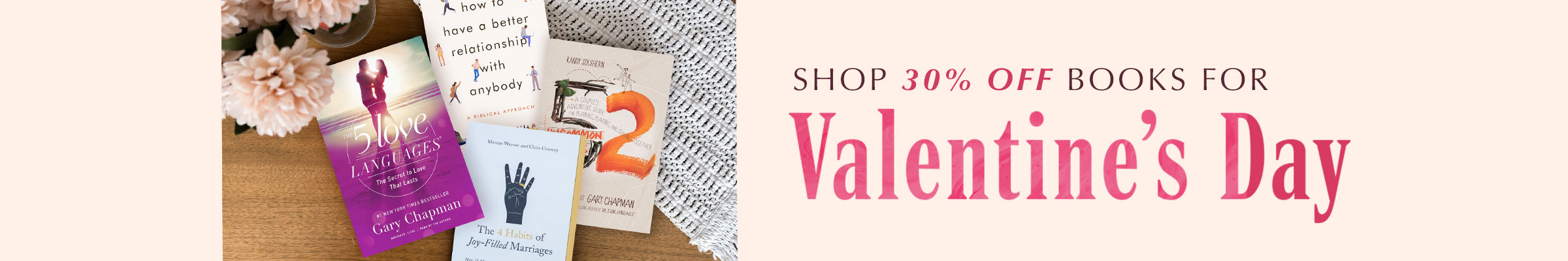 Shop 30% Off Books for Valentine's Day.